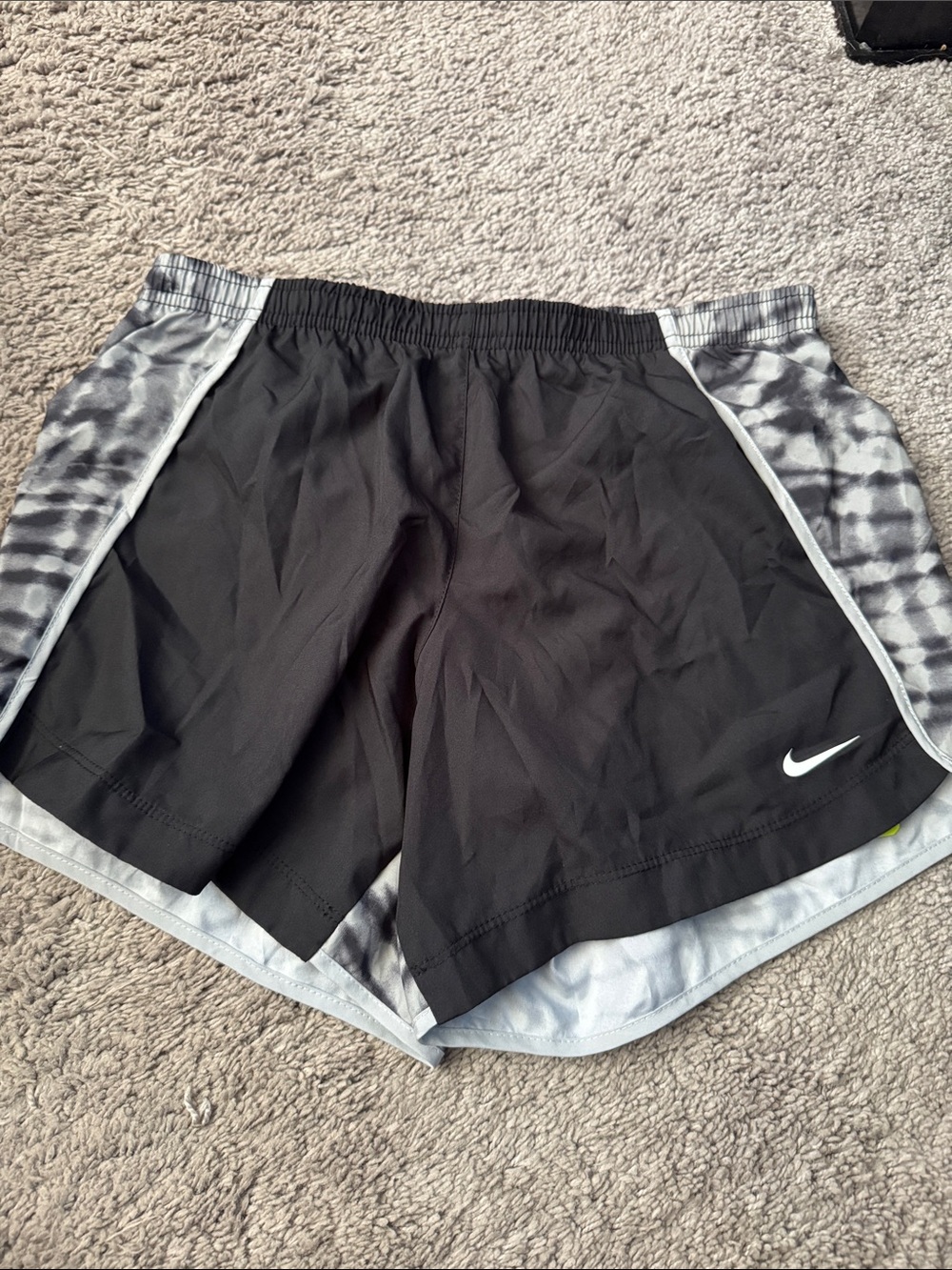 Nike girls Black Athletic Running Shorts